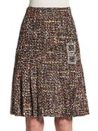 Dolce & Gabbana Tweed W Buckle Skirt