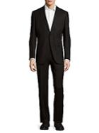 Canali Modern-fit Solid Wool Suit