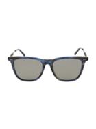 Bottega Veneta Novelty 55mm Square Sunglasses