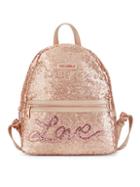 Love Moschino Sequins Metallic Backpack