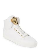 Versace Leather-high Top Sneakers