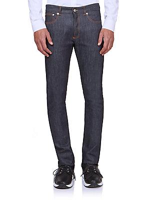 Givenchy Raw Straight-leg Jeans