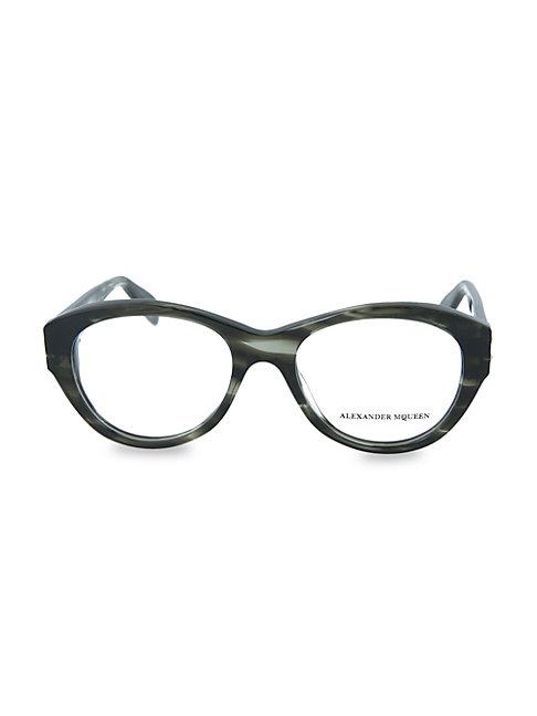 Alexander Mcqueen 50mm Oval Optical Glasses