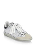 Isabel Marant Bryce Crackled Leather Sneakers