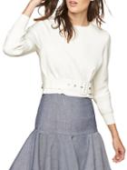 Milly Belted Long-sleeve Pullover