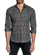 Jared Lang Khaki-print Button-up Shirt
