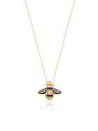 Gabi Rielle 22k Gold Vermeil & Cubic Zirconia Bee Mine Pendant Necklace