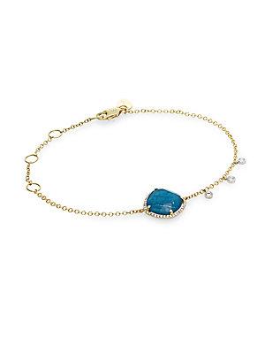 Meira T 14k Yellow Gold And Apatite Bracelet
