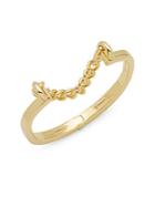 Giles & Brother Gold Plated Stirrup Hinged Bracelet