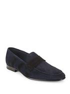 Galliano Slid Logo Leather Penny Loafer