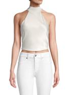 Alice + Olivia Solid Cropped Top