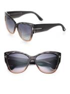Tom Ford Eyewear Anoushka 57mm Cat Eye Sunglasses