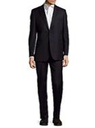 Saks Fifth Avenue Made In Italy Slim Fit Herringbone Wool Suit
