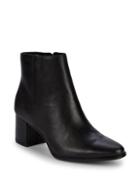 Calvin Klein Fimora Leather Ankle Boots