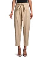 A.l.c. Bryan Belted & Cropped Pleat-front Pants