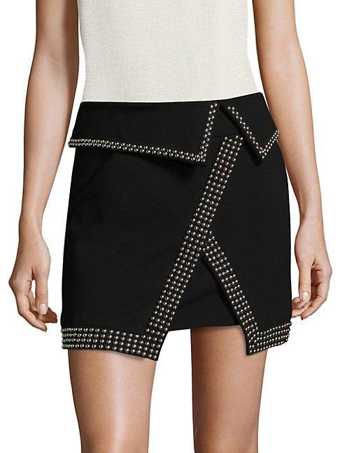 L'agence Amelie Studded Mini Skirt