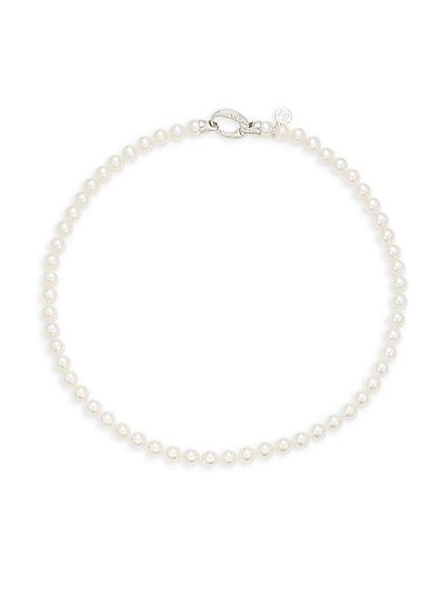 Majorica Sterling Silver & Organic Cultured Man-made Pearl Necklace