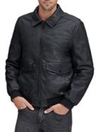 Andrew Marc Westerly Faux Leather Bomber Jacket
