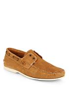 John Varvatos Star Clipper Perforated Suede Loafers