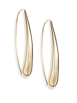 Saks Fifth Avenue 14k Yellow Gold Arc Earrings