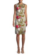 Calvin Klein Collection Knee-length Floral Embroidered Dress