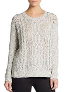 Kensie Cable Short Slv Sweater
