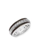 Effy Leather And Sterling Silver Band Ring