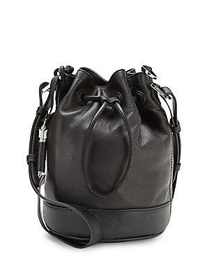 Mackage Leather Crossbody Bucket Bag