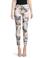 7 For All Mankind Garden Floral Cropped Jeans