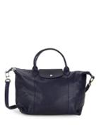 Longchamp Classic Leather Shoulder Bag