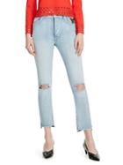 Maje Paolo Embroidered Distressed Jeans