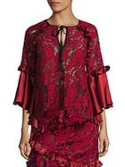 Romance Was Born Queen Of The Night Magnolia Lace Bell Sleeves Blouse