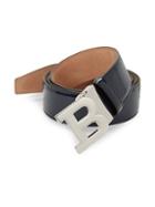 Bally B Buckle Patent Leather Belt