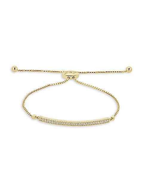 Saks Fifth Avenue 14k Yellow Gold & Diamond Adjustable Chain Bracelet