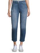 7 For All Mankind Faded Ankle Jeans