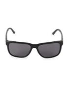 Versace 58mm Polarized Rectangular Sunglasses