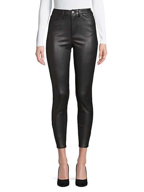 Free People Skinny Faux Leather Jeans