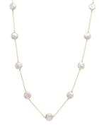 Masako 14k Yellow Gold & 10-11mm Cultured Freshwater Pearl Station Necklace