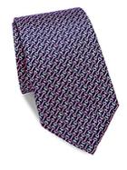 Saks Fifth Avenue Made In Italy Printed Silk Tie