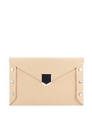 Jimmy Choo Leather Envelope Clutch
