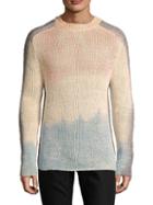 Balmain Tie-dyed Silk & Linen-blend Sweater