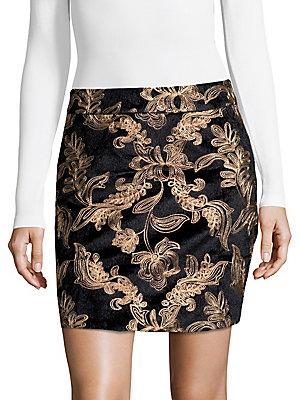 Goldie Embroidered Mini Skirt