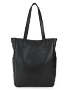 Alexander Mcqueen Perforated Skull Leather Shopper