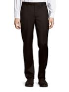 Saks Fifth Avenue Made In Italy Micronosphere Solid Wool Trousers