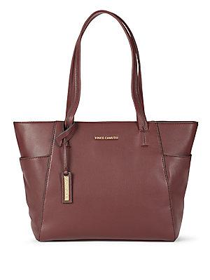 Vince Camuto Trapazoid Leather Tote