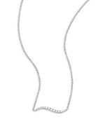 Ef Collection Diamond & 14k White-gold Necklace