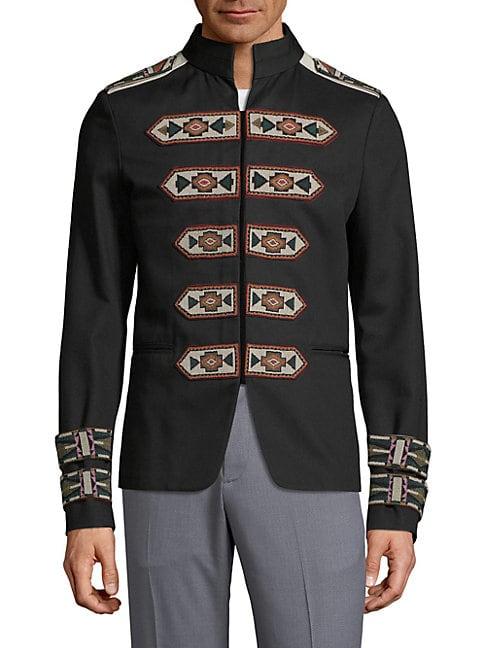 Valentino Embroidered Military Jacket