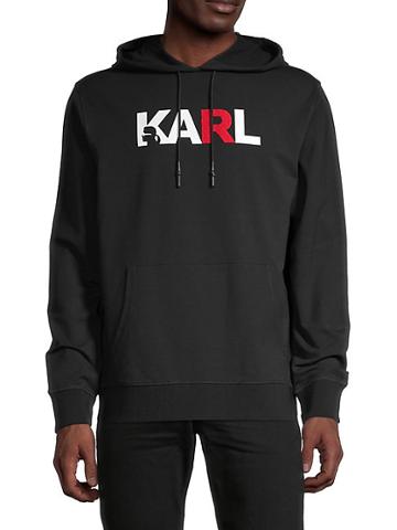 Karl Lagerfeld Paris Karl Logo Print Hoodie