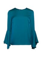 Milly Holly Ruffle-sleeve Blouse