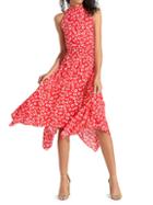 Sam Edelman Floral Blouson Handkerchief Dress